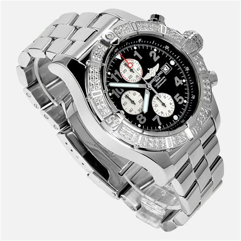 breitling super avenger watch a13370|breitling super avenger with diamonds.